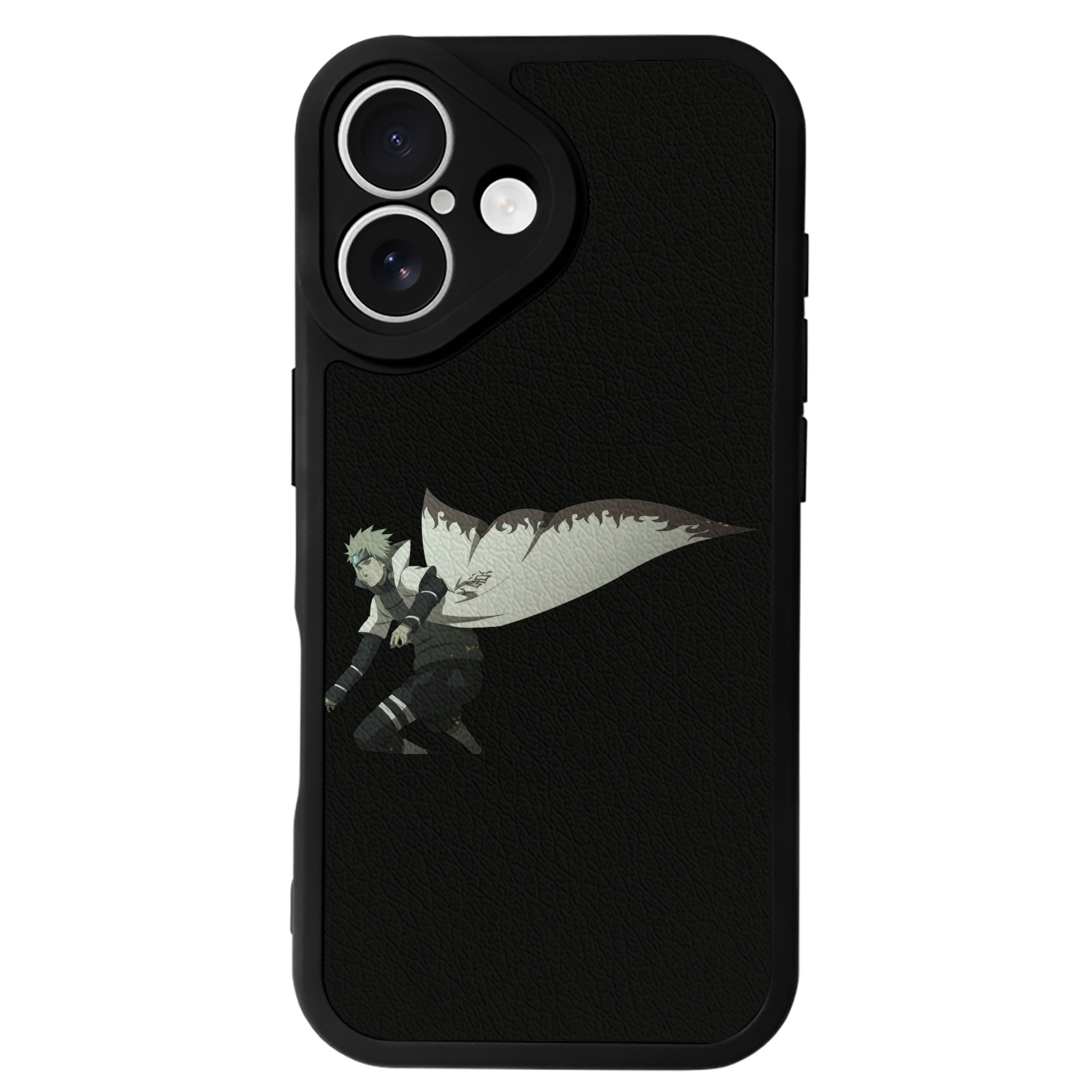 （画像用） NARUTO -ナルト- 波風 ミナト Namikaze Minato 【iPhone 16シリーズ対応】シリコンスマホケース（レザー調） 材質：シリコン